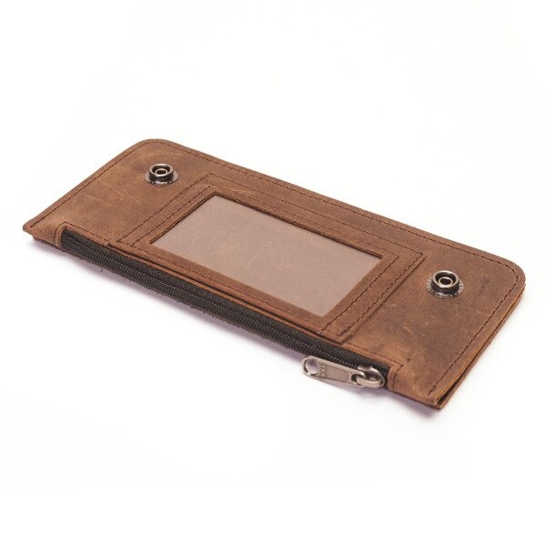 BIWI.Matte Brown.7.ID Window.02.jpg Biker Wallet Interiors Image